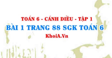 Bài 1 trang 88 SGK Toán 6 tập 1 Cánh Diều